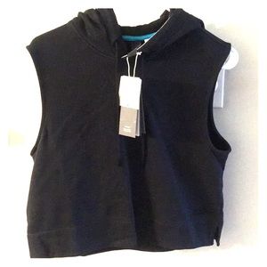 Adidas striped hoodie muscle top